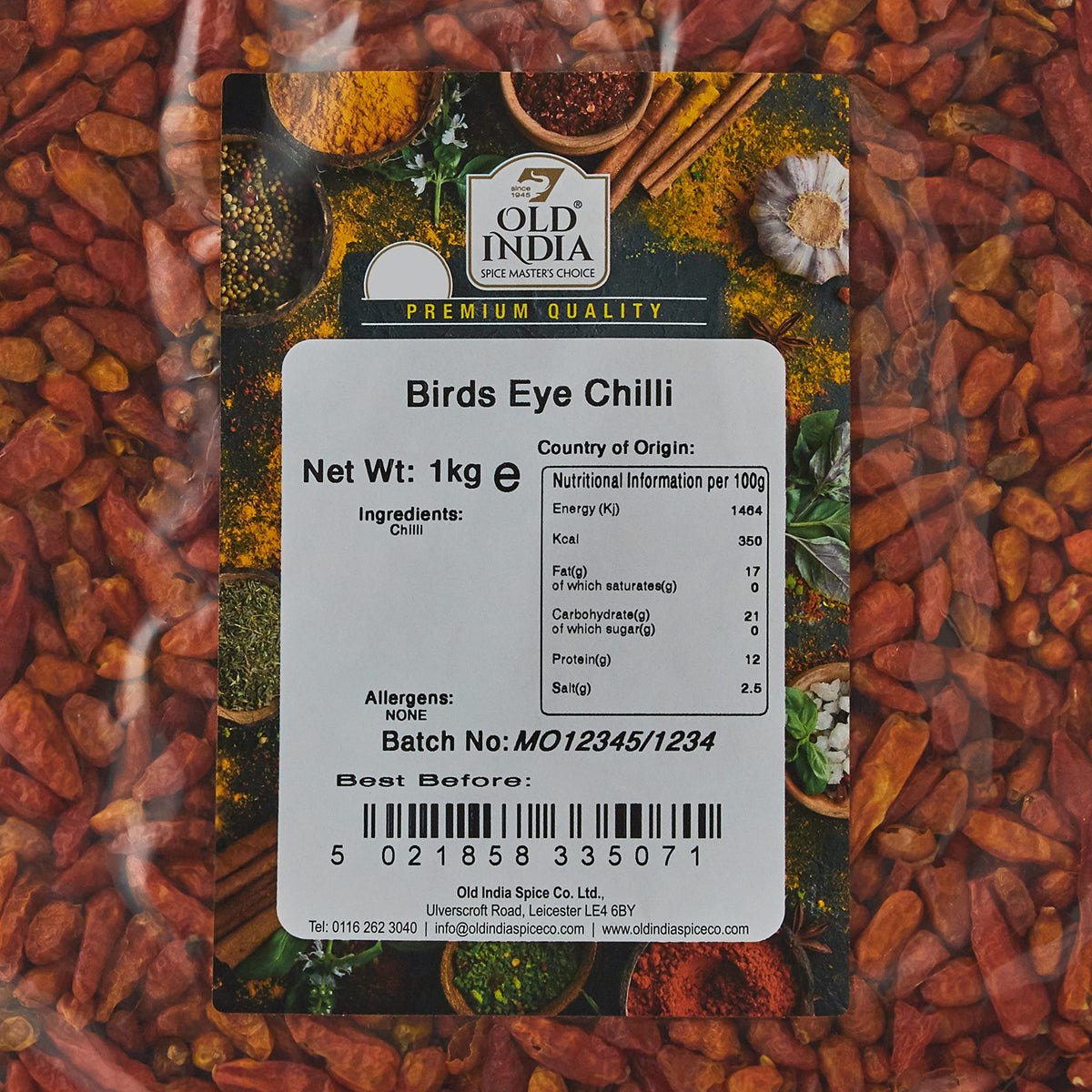 Old India Birds Eye Chilli Flakes - 1 kg 2