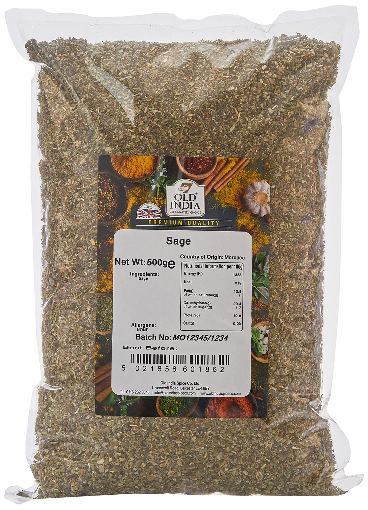 Old India Sage Leaf - 100% Natural, GMO Free | 500g 1