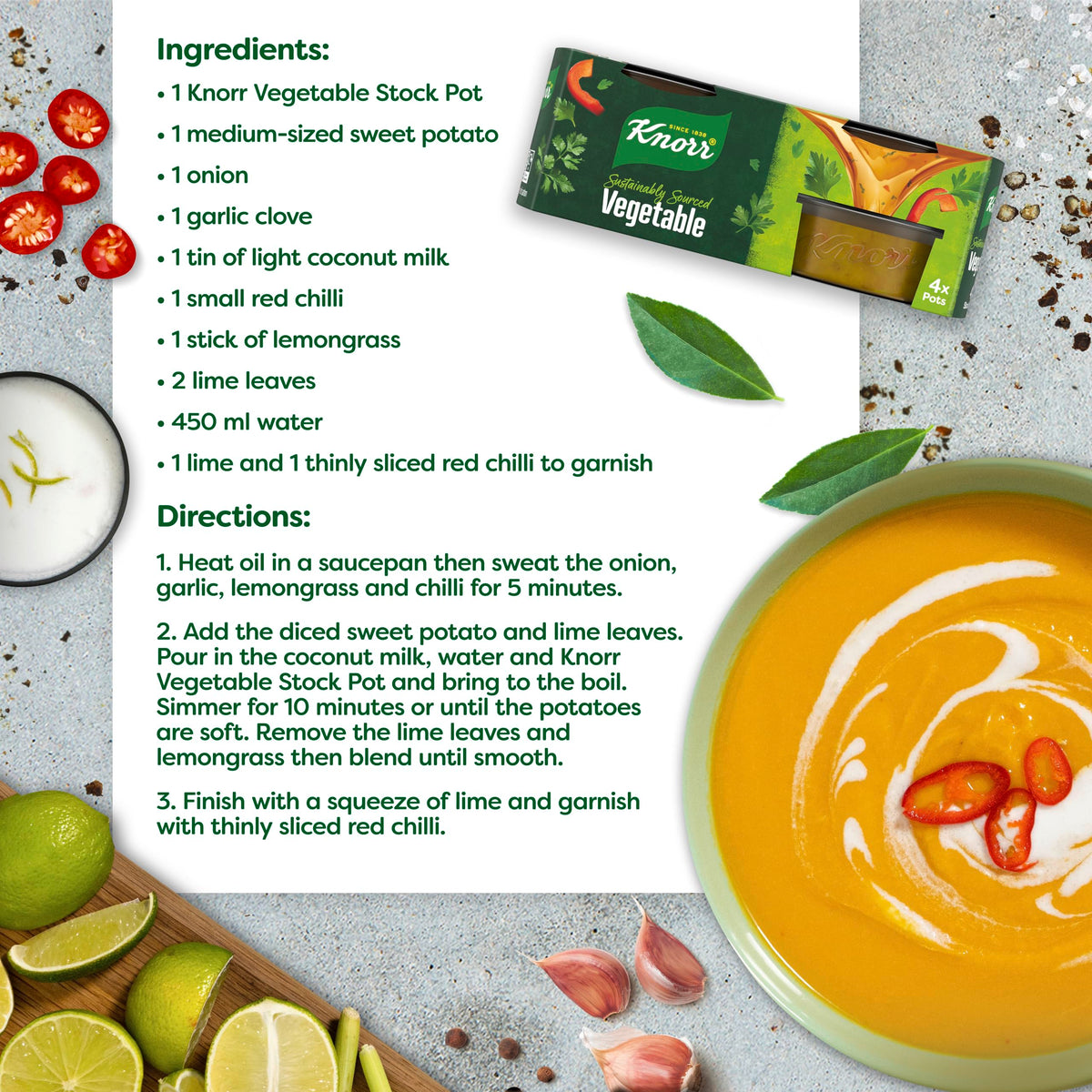 Knorr Vegetable Stock Pots - Gluten-Free, Vegan, Vegetarian - 5 x 28g Pots 4