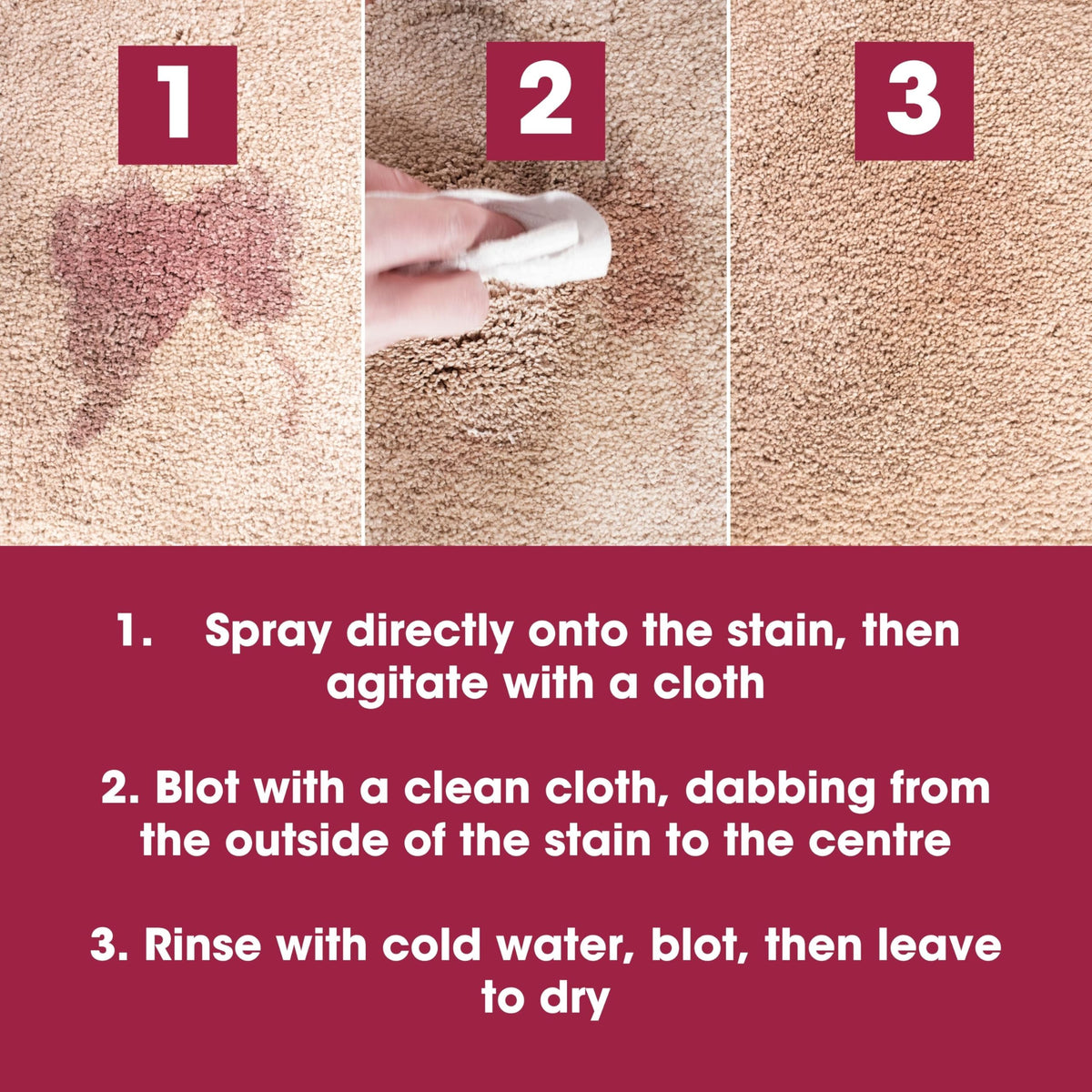 Furniture Clinic Red Wine Stain Remover - Removes Red Wine, Food & Drink Stains | 125 ml 3