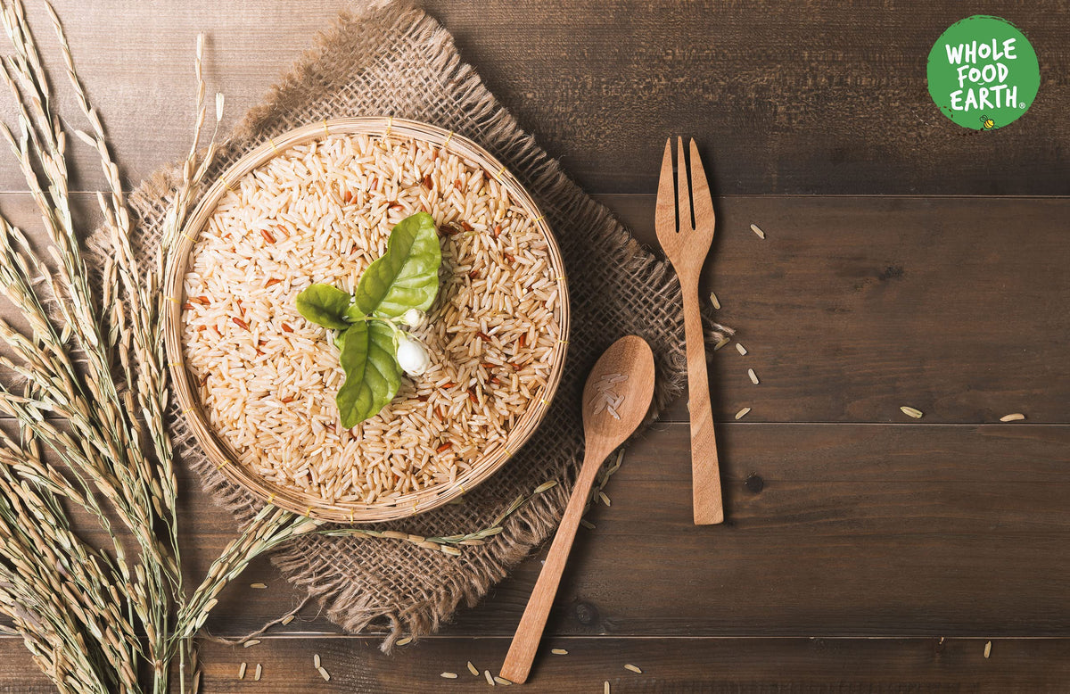 Wholefood Earth Organic Jasmine Brown Rice - 500g | GMO Free | Vegan 3