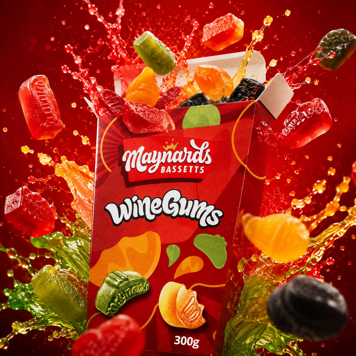 Maynards Bassetts Wine Gums - Fruity Flavours, Chewy Texture | 350g 6