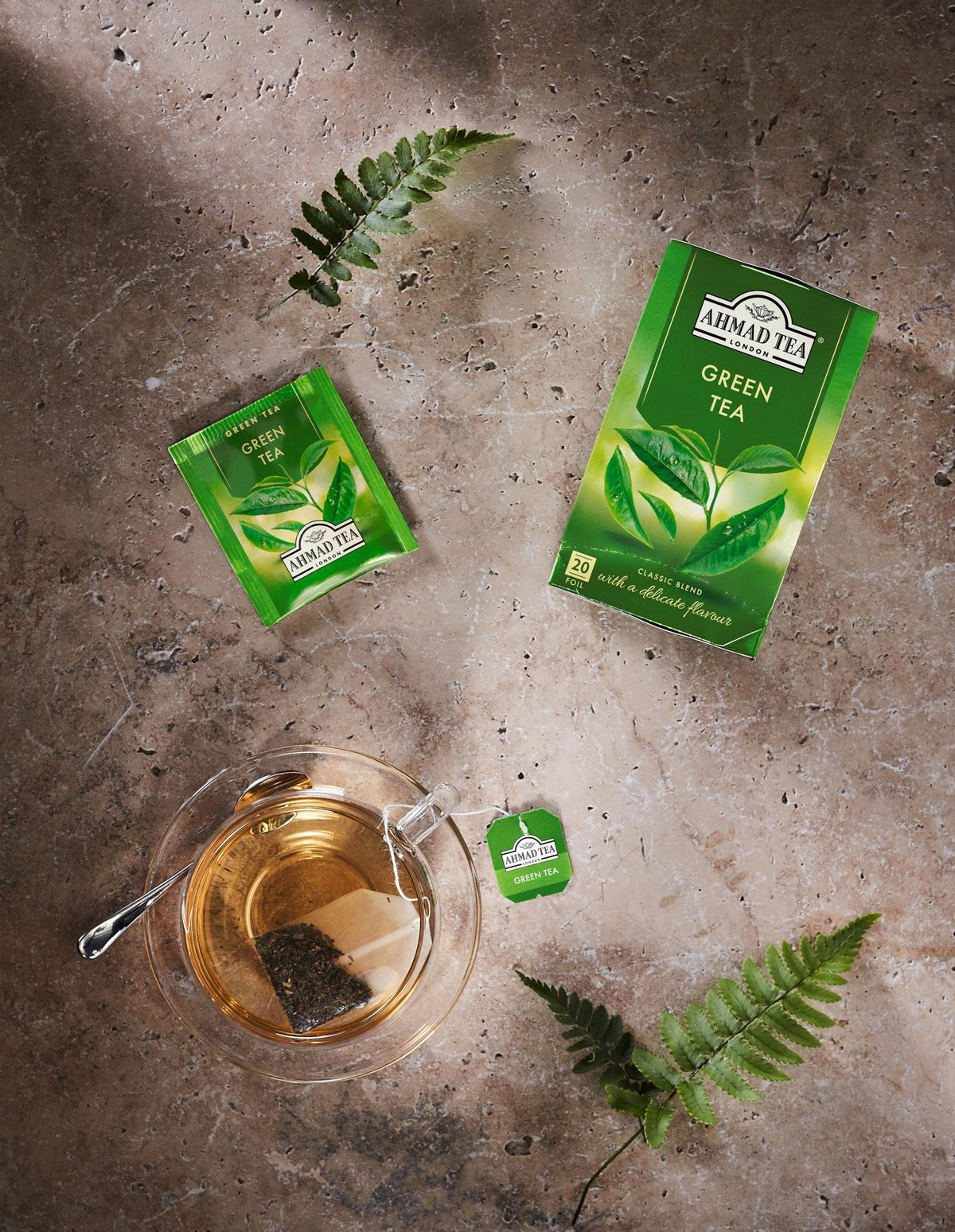 Ahmad Tea Pure Green Tea - 20 Teabags 7