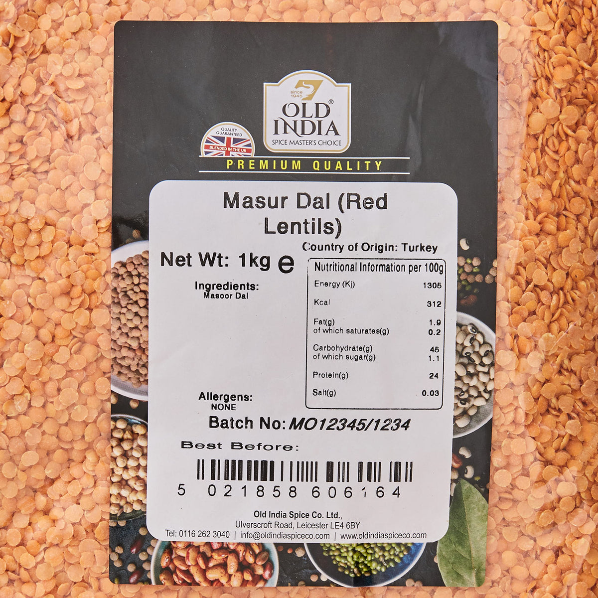 Old India Masur Dal (Red Lentils) - 1kg