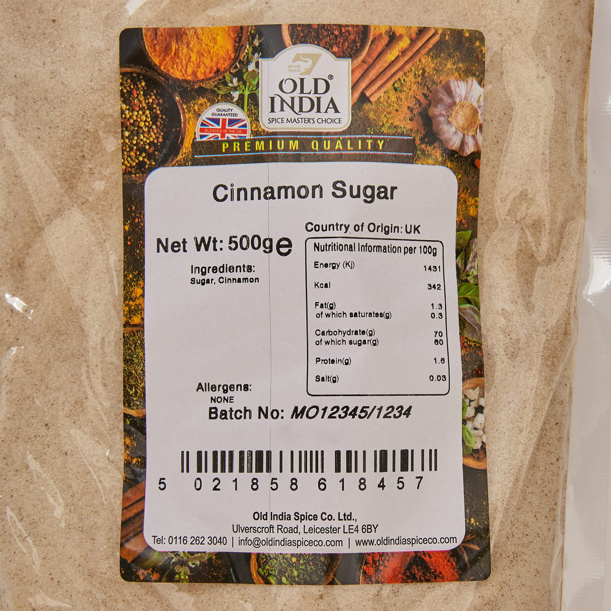 Old India Cinnamon Sugar - 500g Powder | Natural, Additive-Free 2