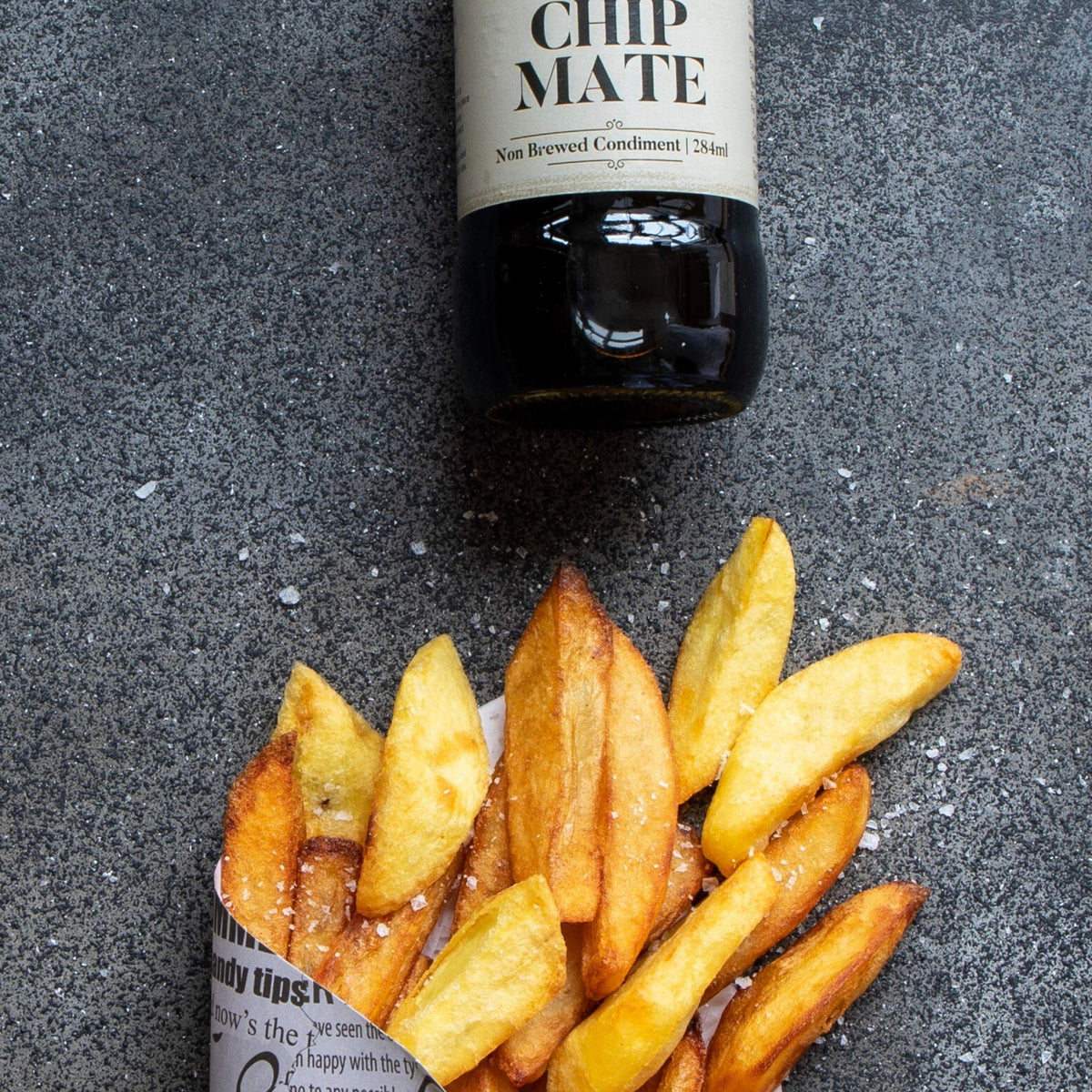 Shines Chip Mate Non Brewed Condiment Vinegar - 3 x 284ml Glass Bottles
