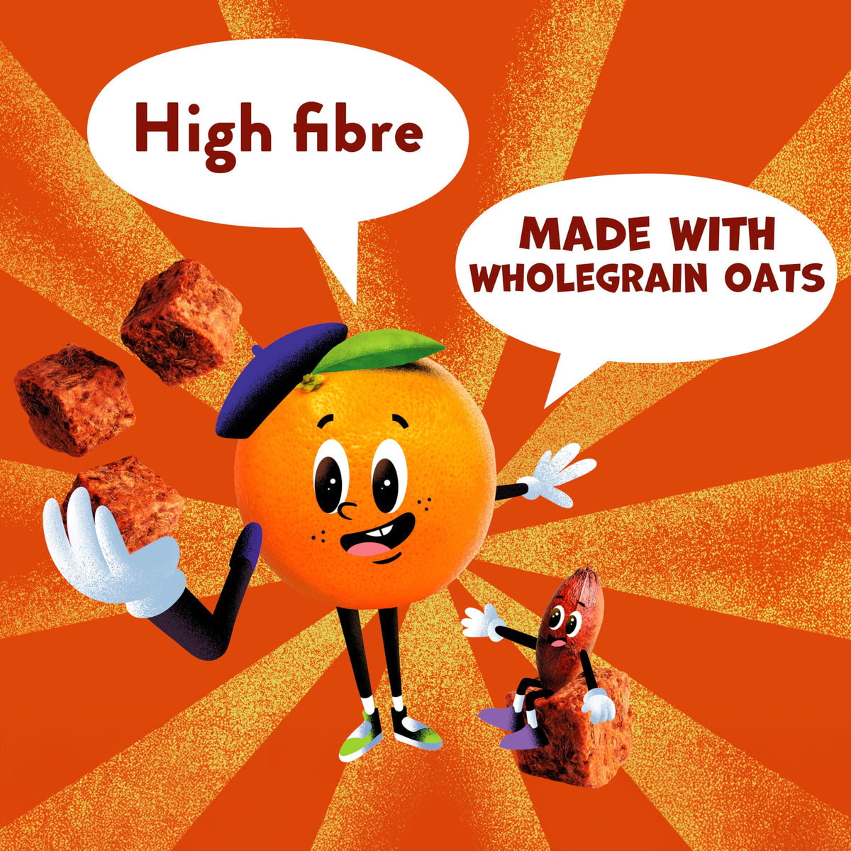 Goodies Choco Orange Mini Flapjack Oat Bar Bites - High Fibre, 16 Bites 6