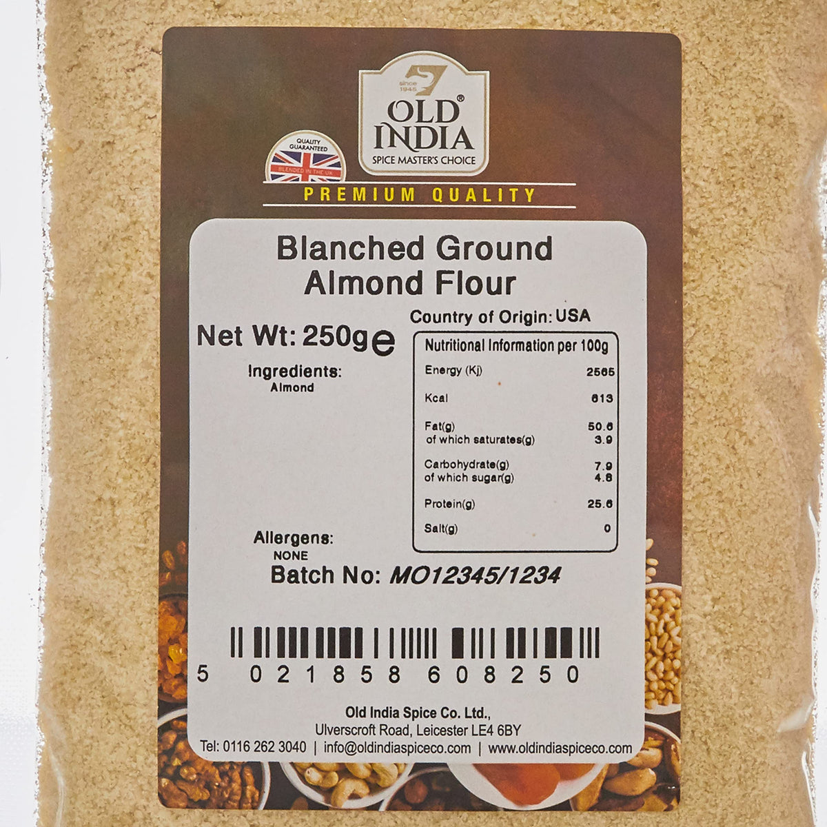 Old India Blanched Ground Almond Flour - 250g