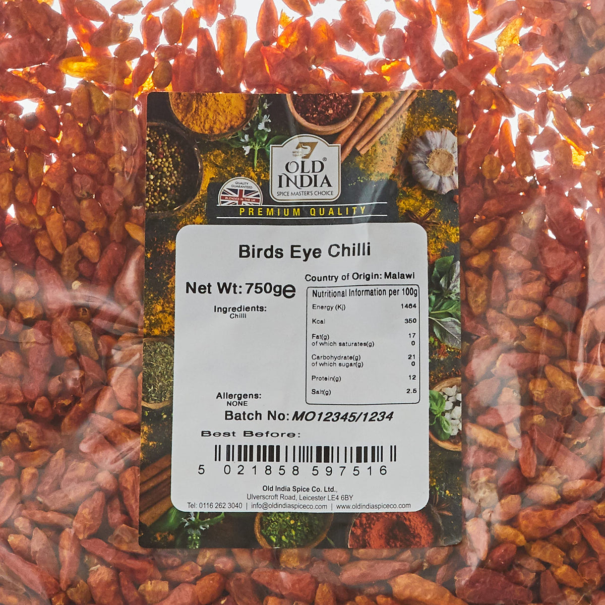 Old India Bird's Eye Chilli Powder - 750g 2