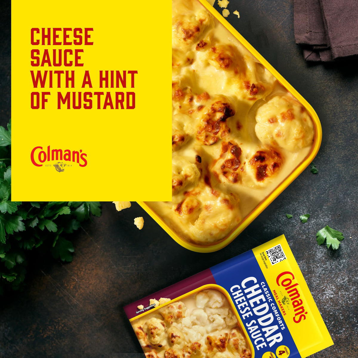 Colman's Classic Comforts Cheddar Cheese Sauce Mix - 16 x 40g Sachets 5