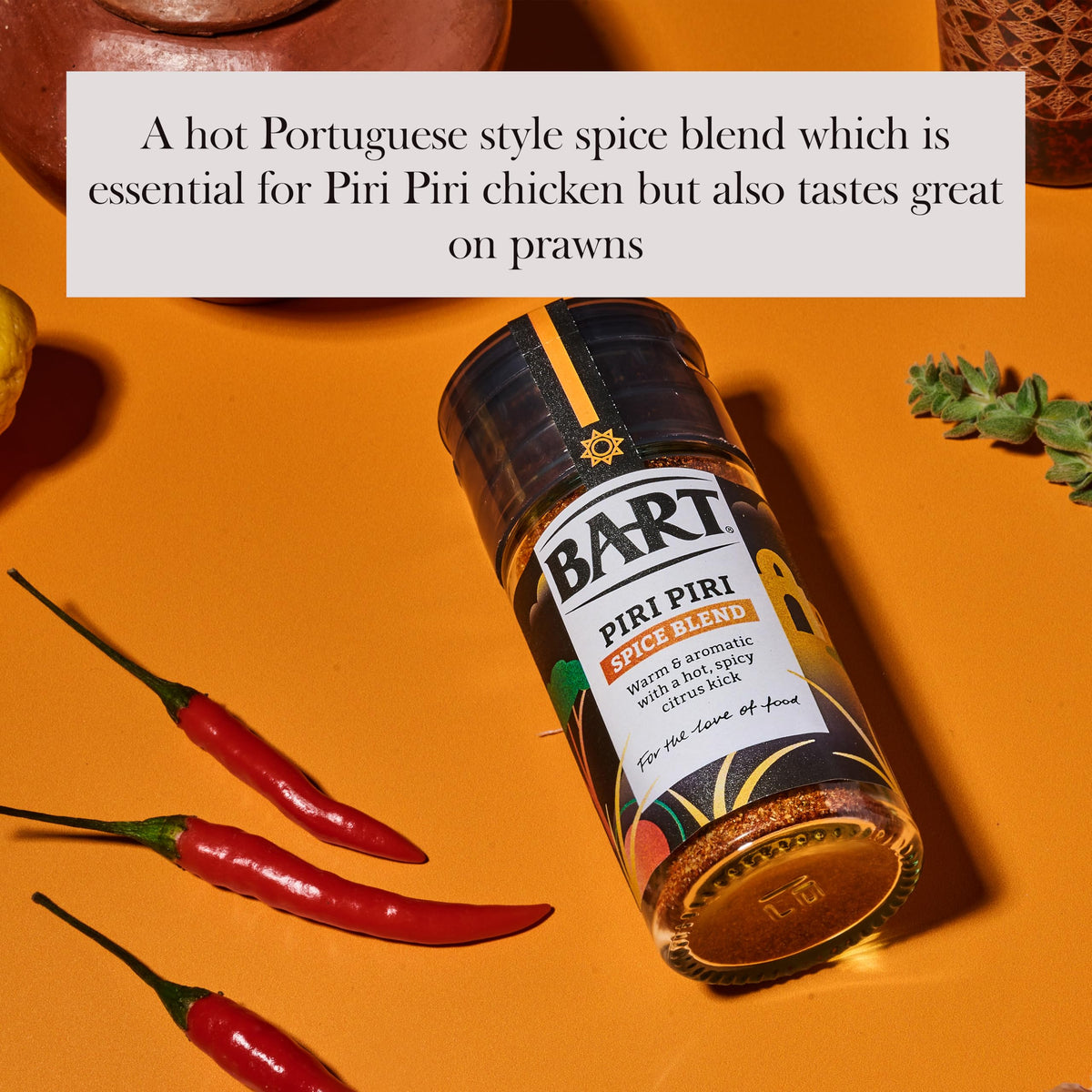 BART Piri Piri Spice Blend - 6 x 45g Jars | Hot & Spicy | Portuguese Style 3