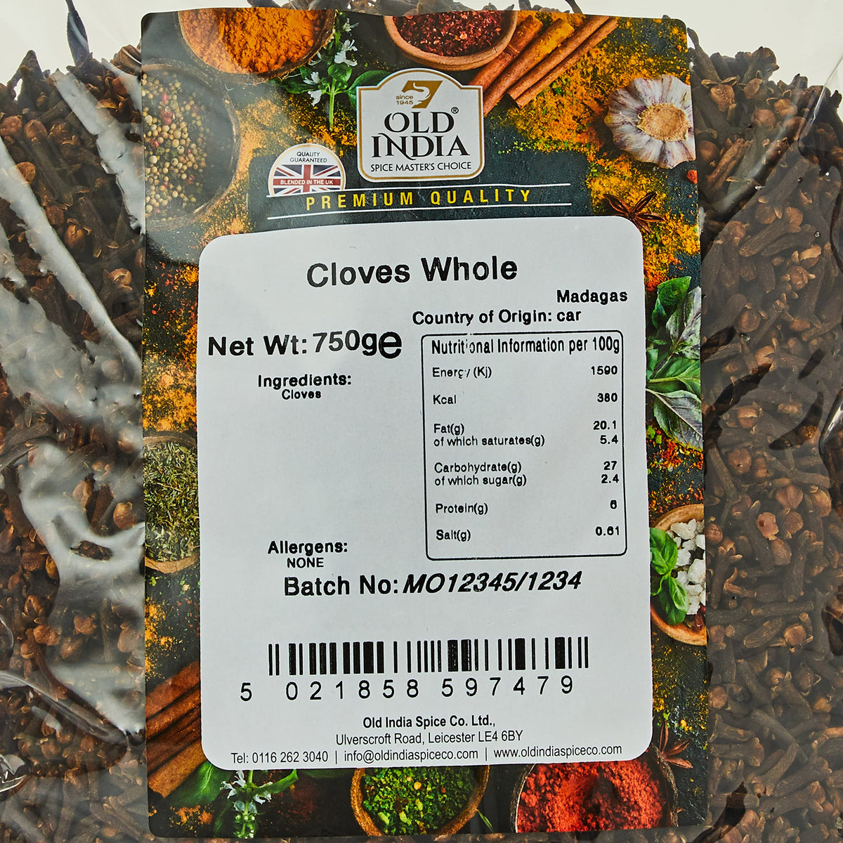 Old India Cloves Whole - 750g Bag | Natural & Additive-Free 2