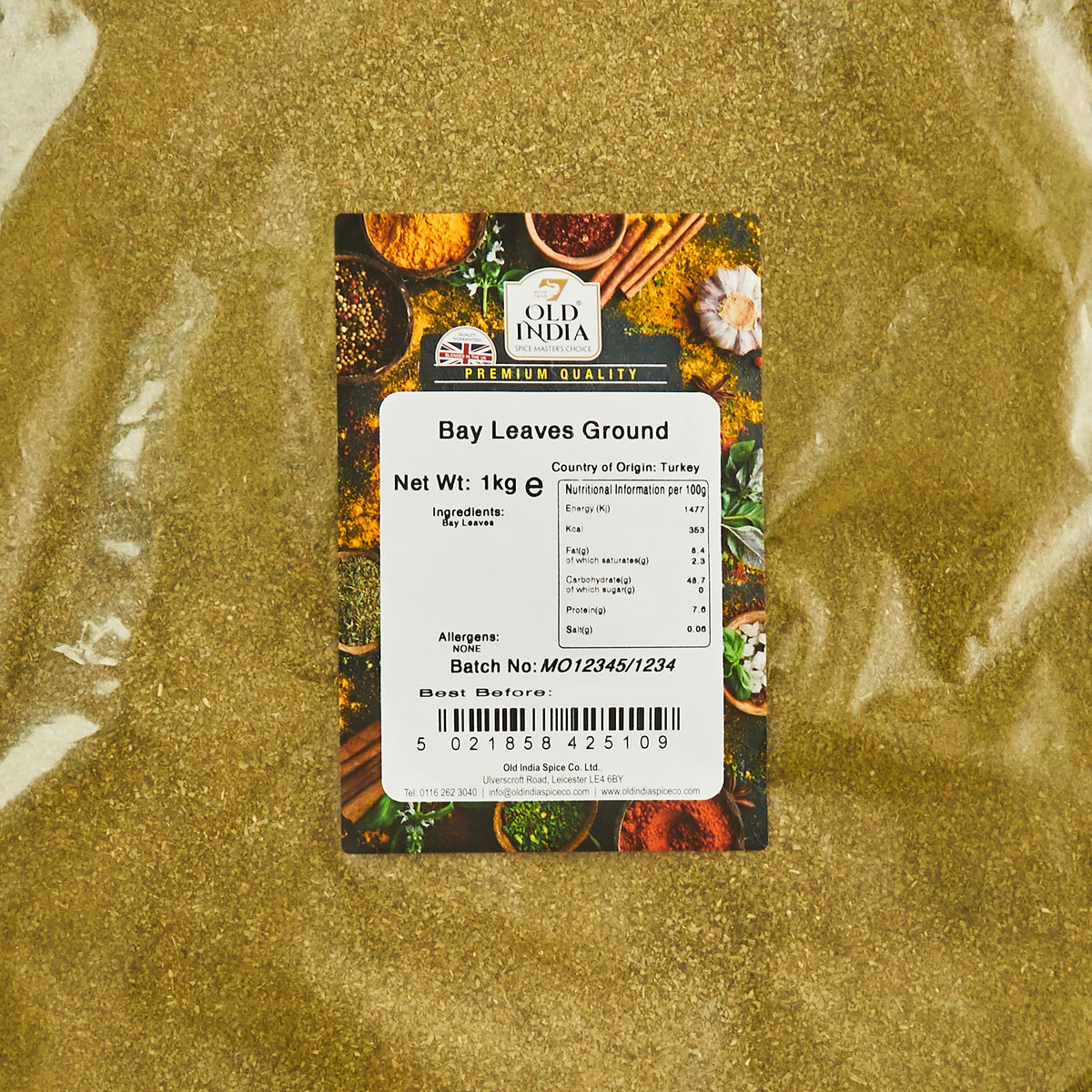 Old India Bay Leaves - 1 kg Ground Spice