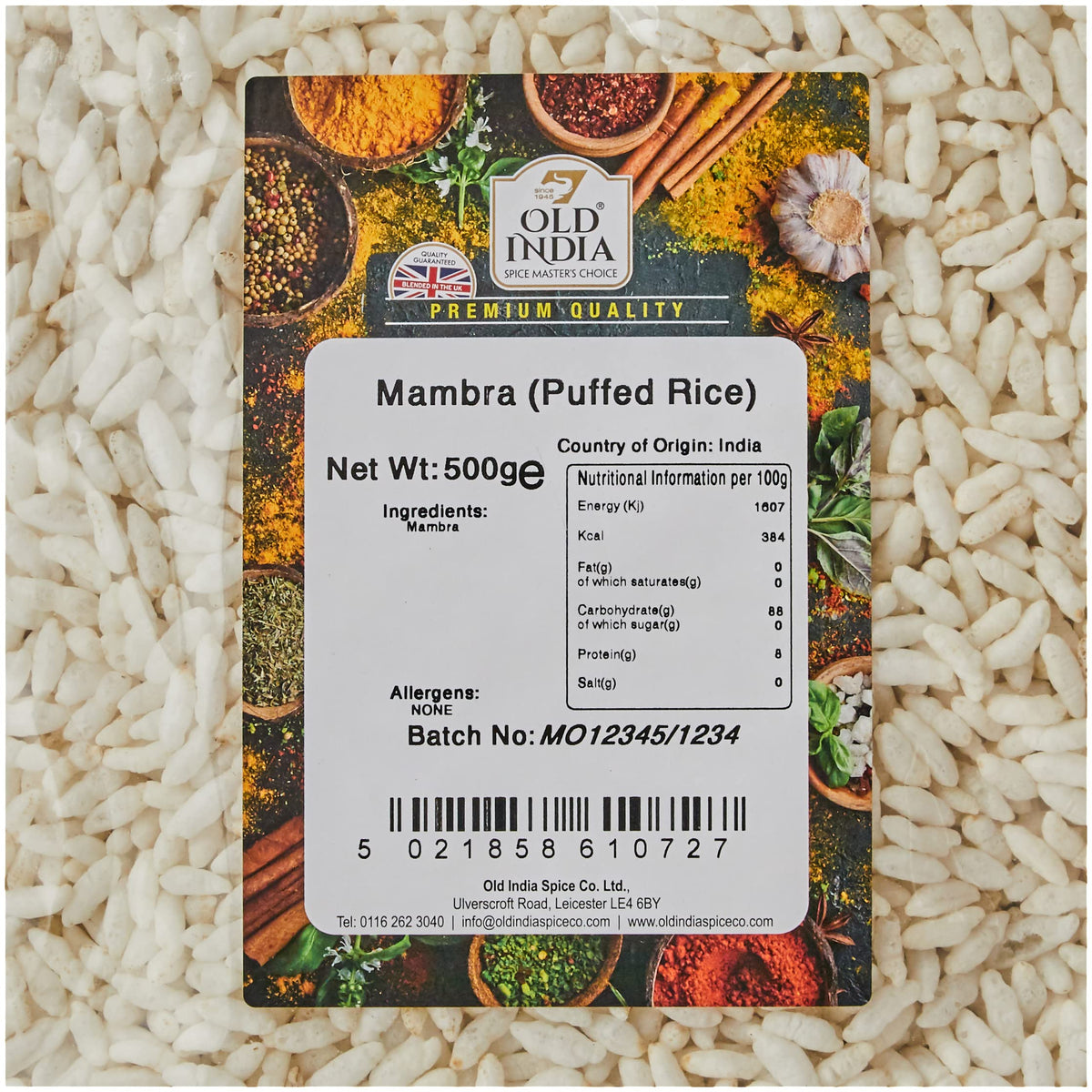 Old India Mambra (Puffed Rice) - 100% Natural, Additive-Free | 500g