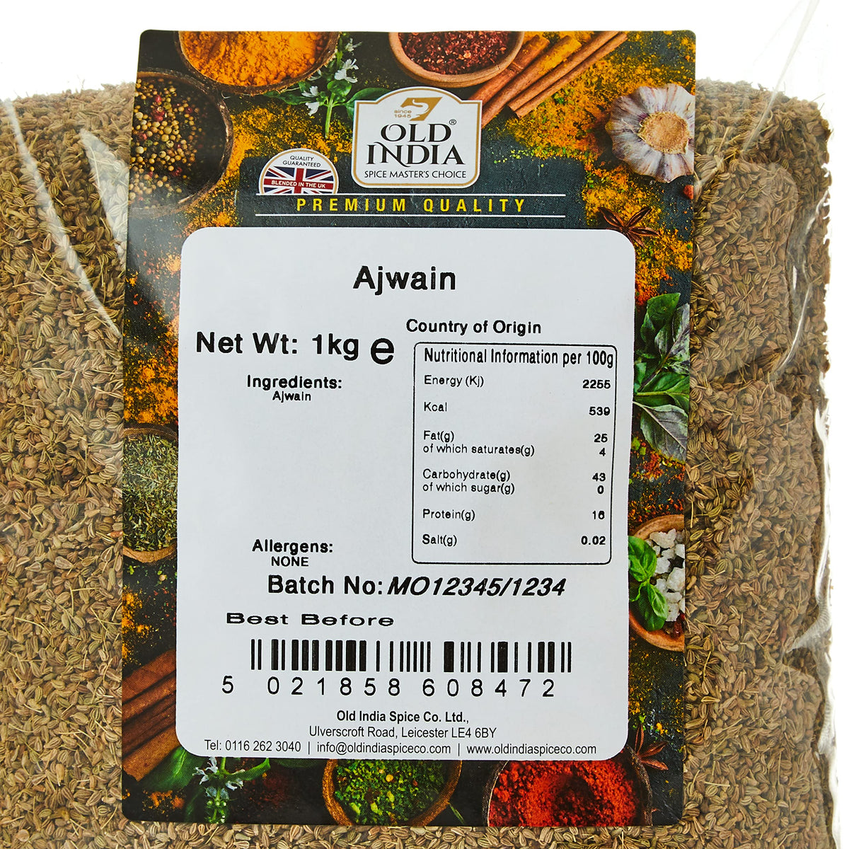 Old India Ajwain - 100% Natural, Additive-Free | 1kg 2