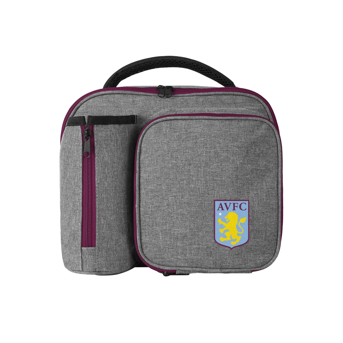 FOCO Aston Villa FC Grey Football Lunch Bag - 8L Volume | 25x20x17 cm