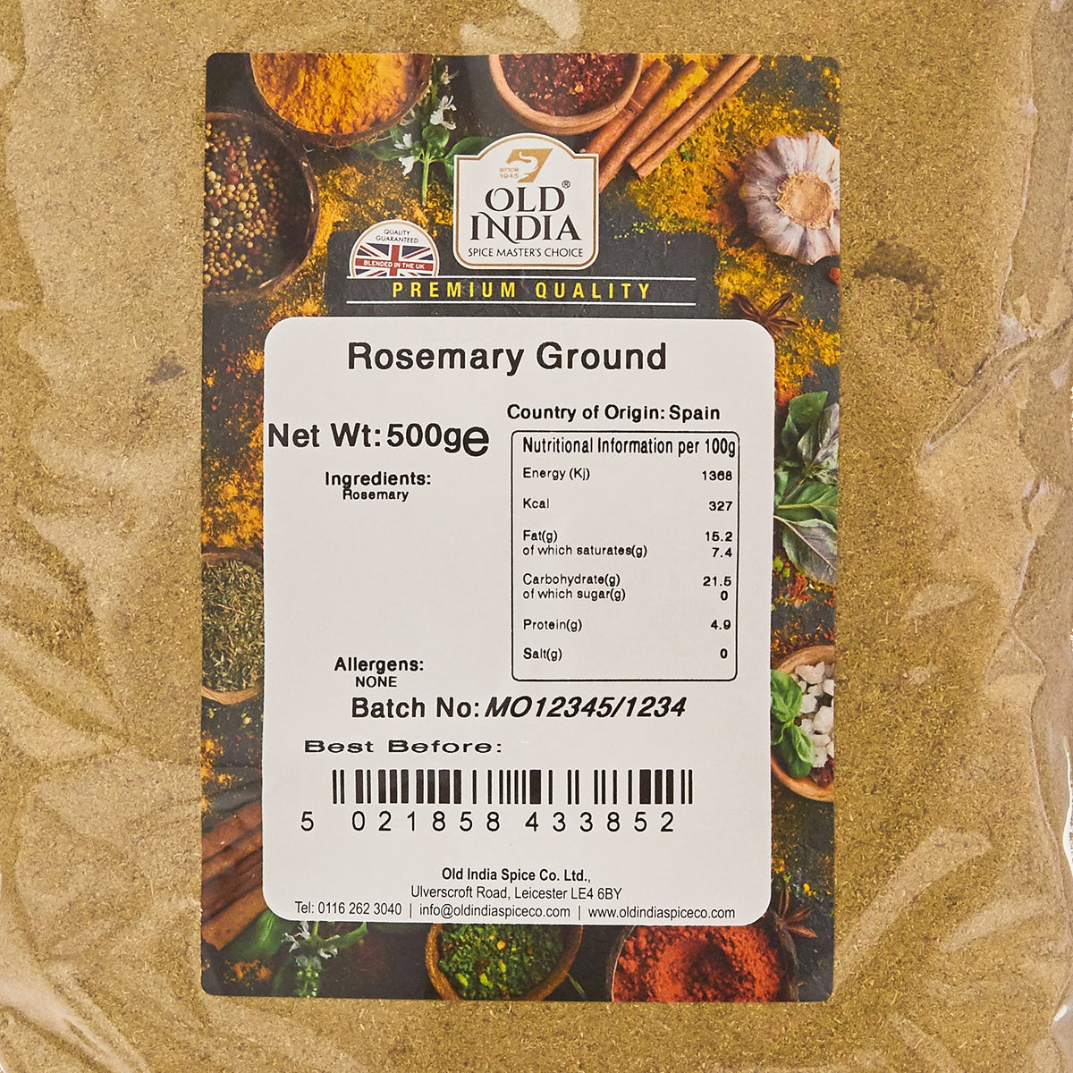 Old India Ground Rosemary - 100% Natural, Additive-Free | 500g 2
