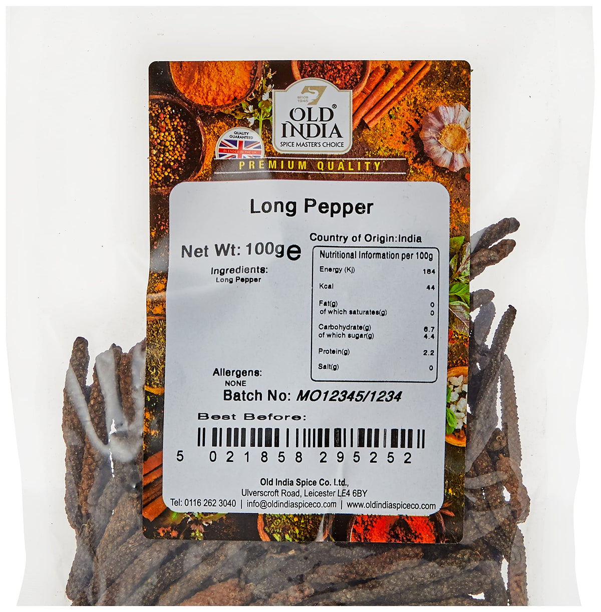 Old India Long Pepper - 100g | Natural, Additive-Free, GMO-Free 2