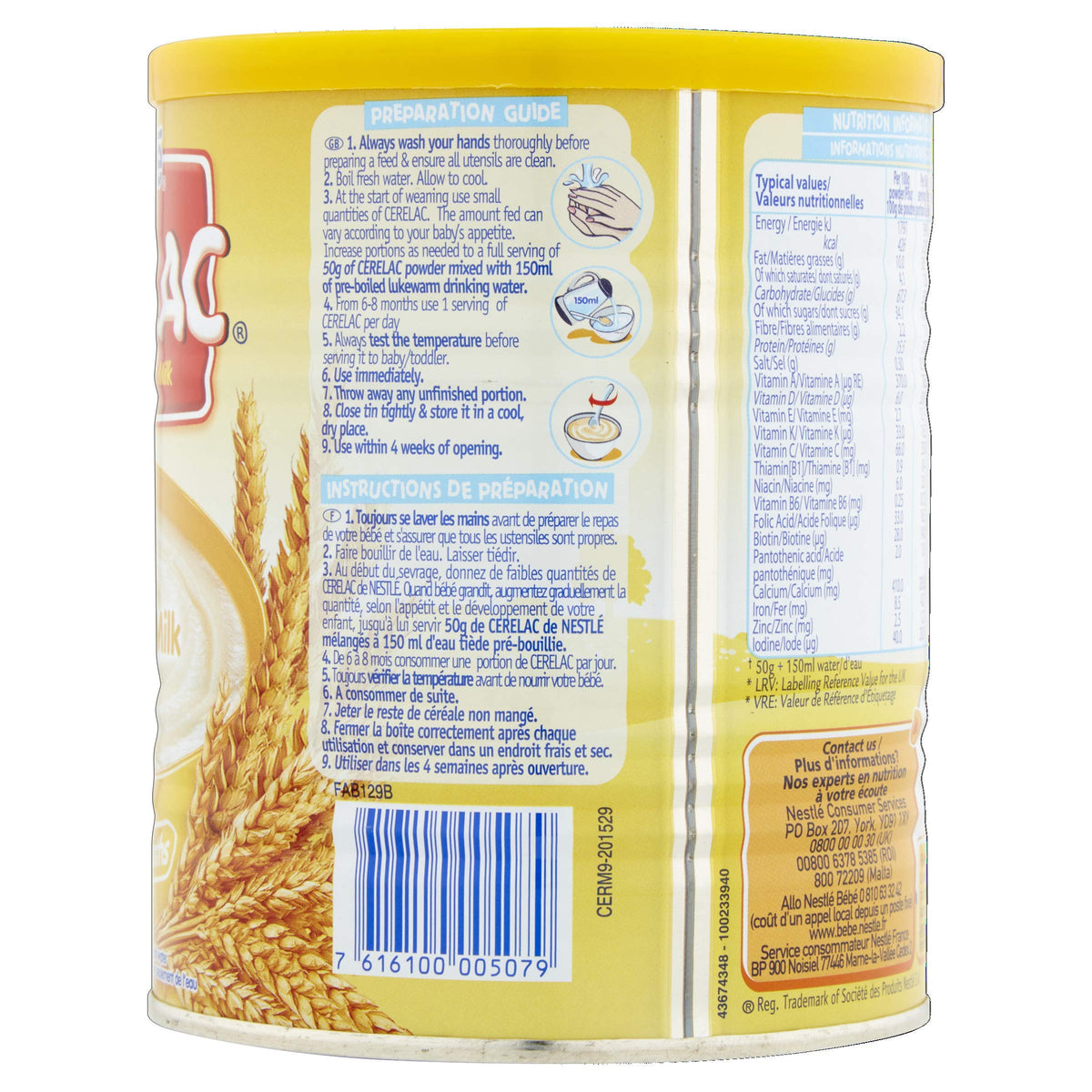 Cerelac Wheat Infant Cereal with Milk - From 6 Months | 400g