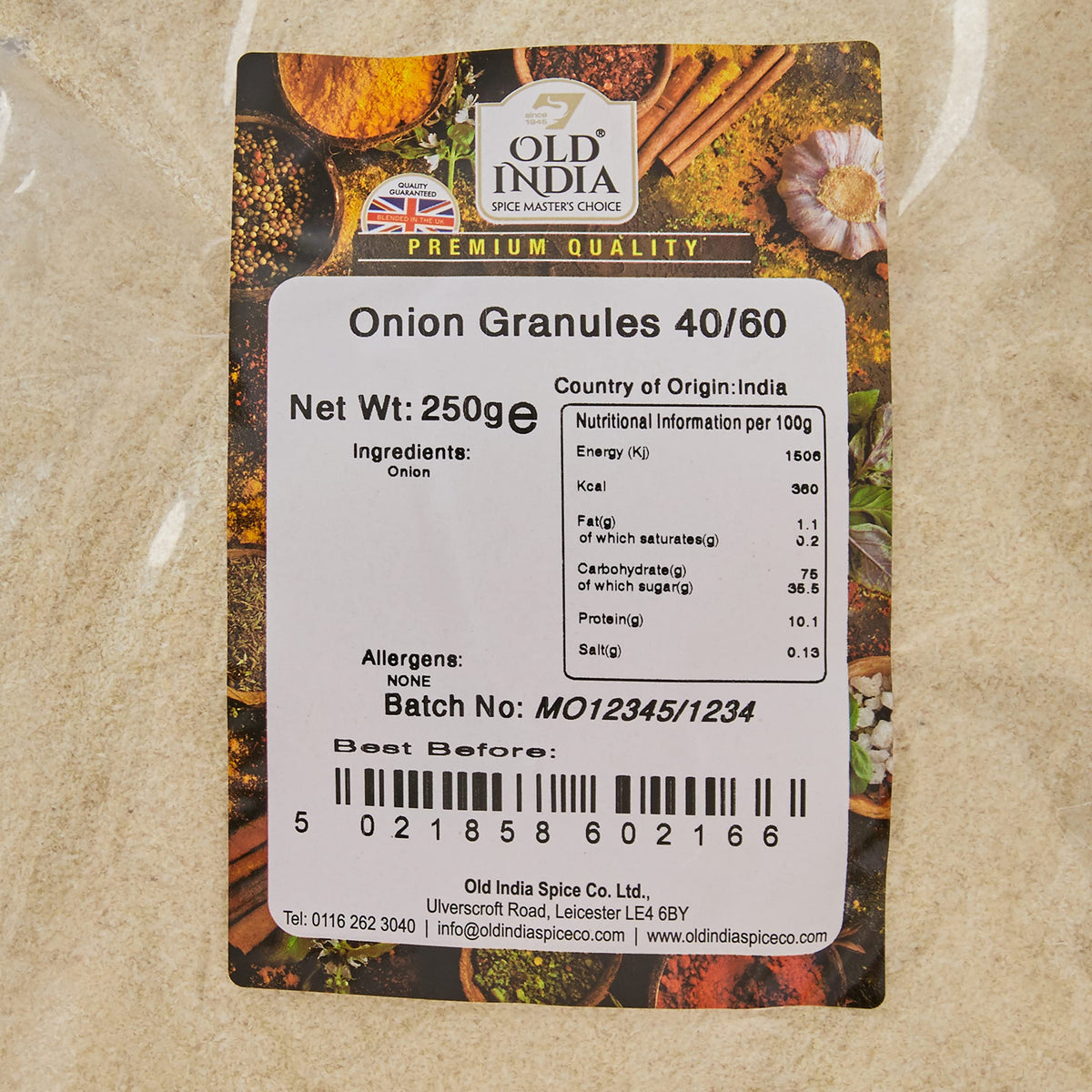 Old India Onion Powder - 100% Natural, Additive-Free | 250g