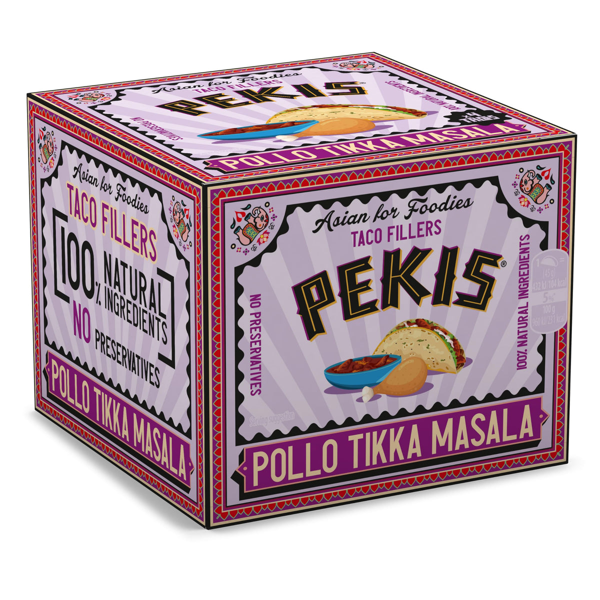Pekis Pollo Tikka Masala - 56% Chicken, Ready in 60 Seconds, 180g 1