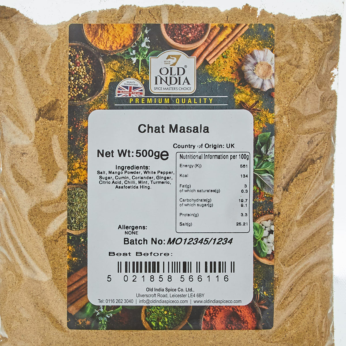 Old India Chaat Masala Powder - 100% Natural, Additive-Free | 500g 2