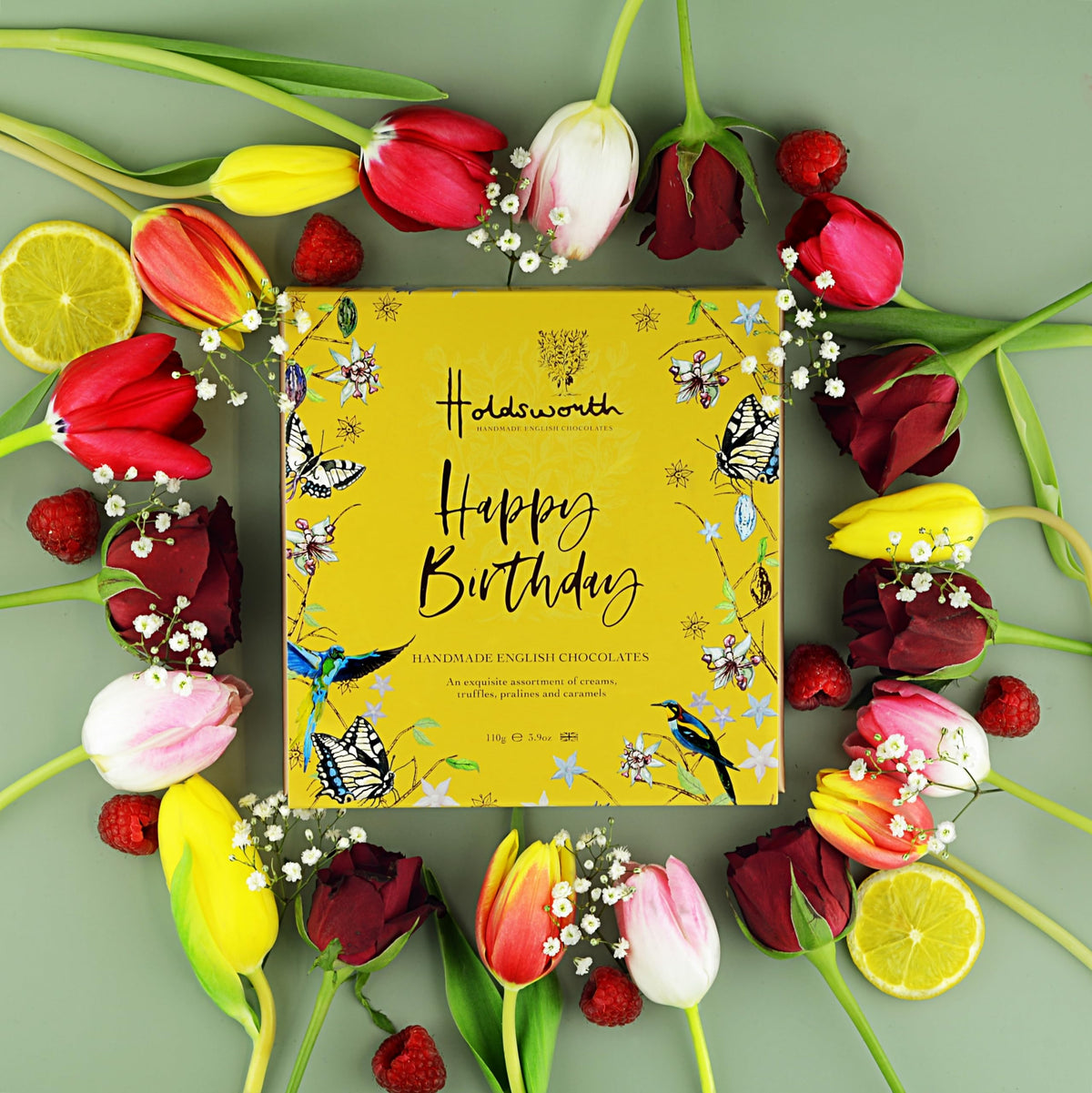 Holdsworth Handmade English Chocolates Happy Birthday Gift Box - 9 Assorted Chocolate Truffles 6