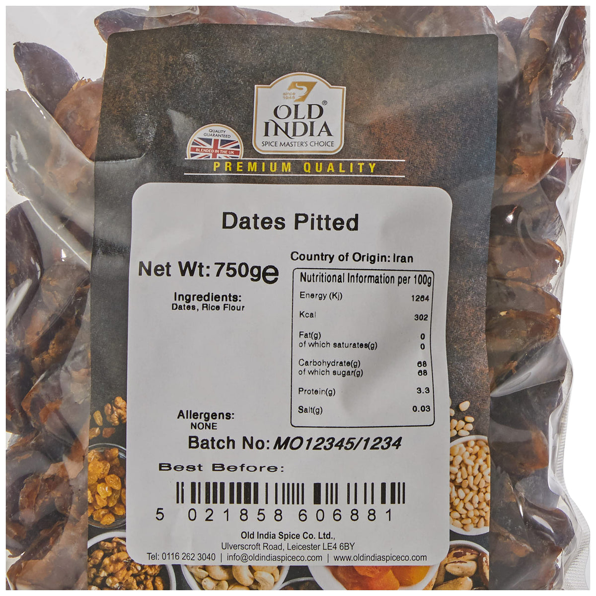 Old India Pitted Dates - 100% Natural, Additive-Free | 750g 2
