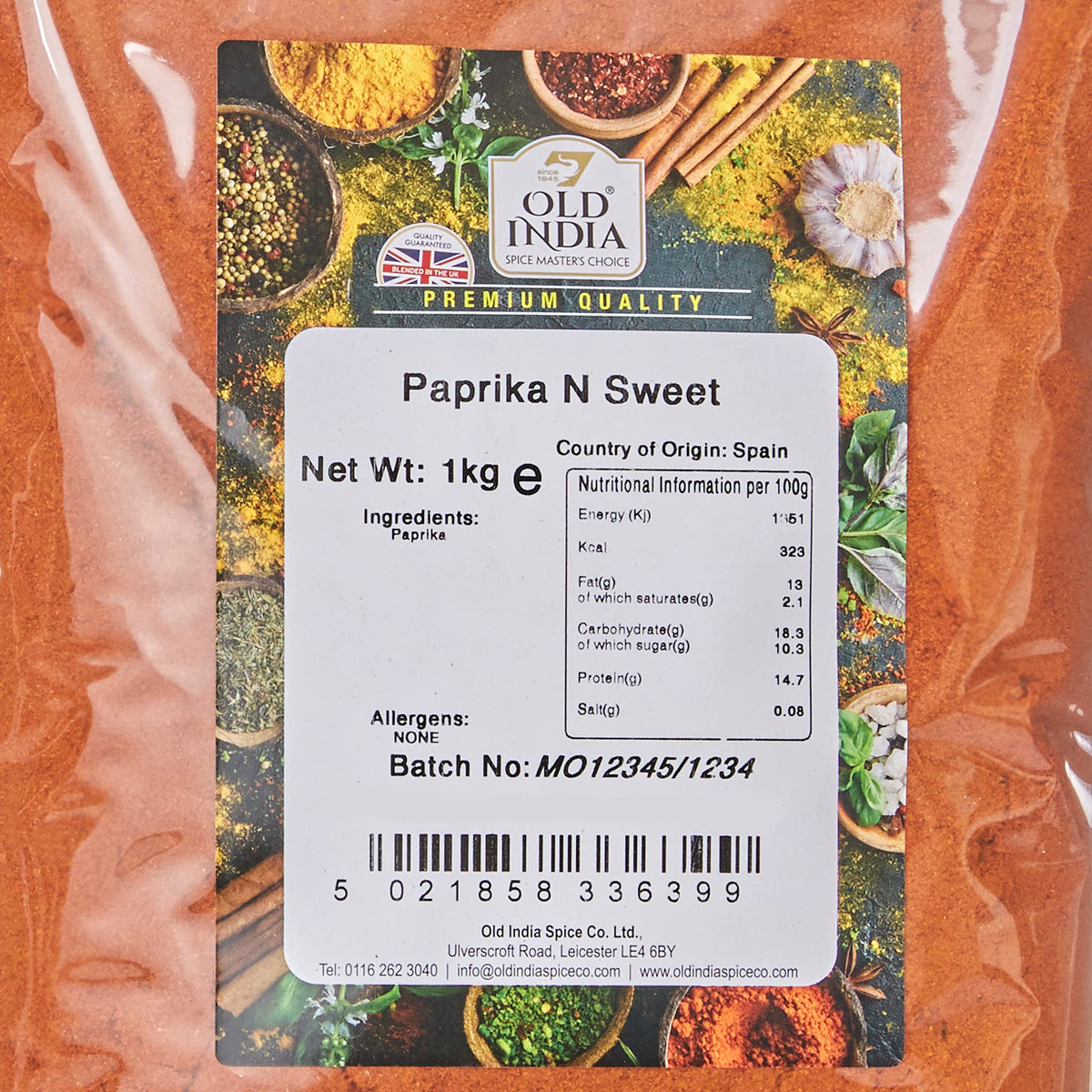 Old India Paprika N Sweet Powder - 1 kg