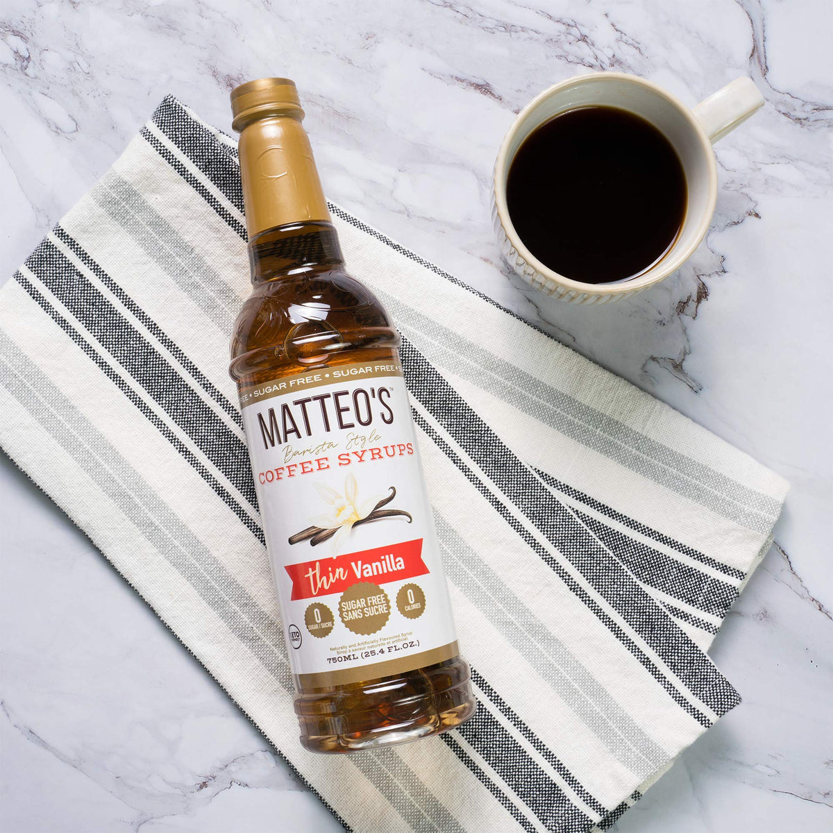 Matteo's Sugar Free Mocha Coffee Syrup - 0 Calories, 0 Added Sugars | 750 ml (Pack of 2) 6