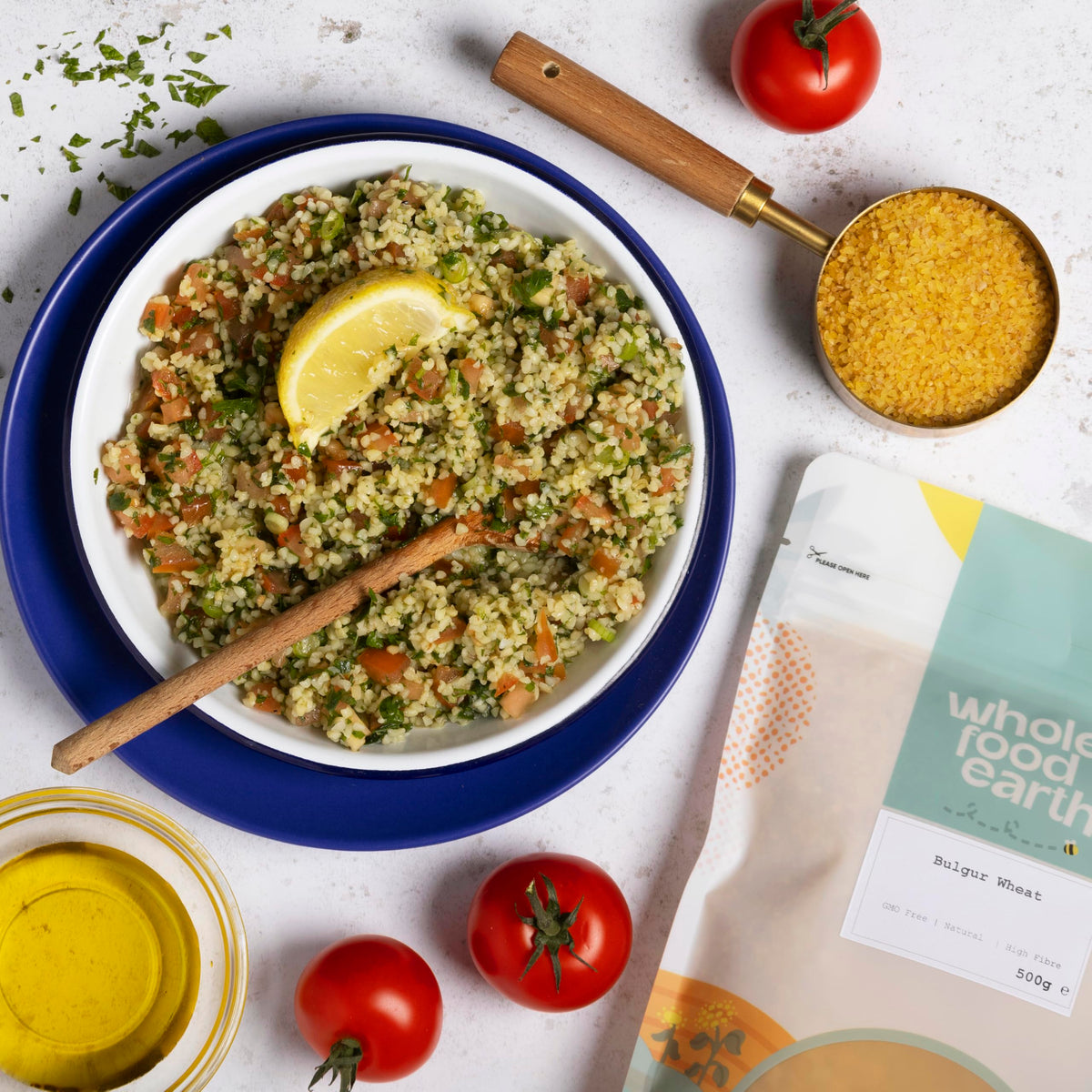 Wholefood Earth Bulgur Wheat - 500g | High Fibre | Natural | GMO Free 4