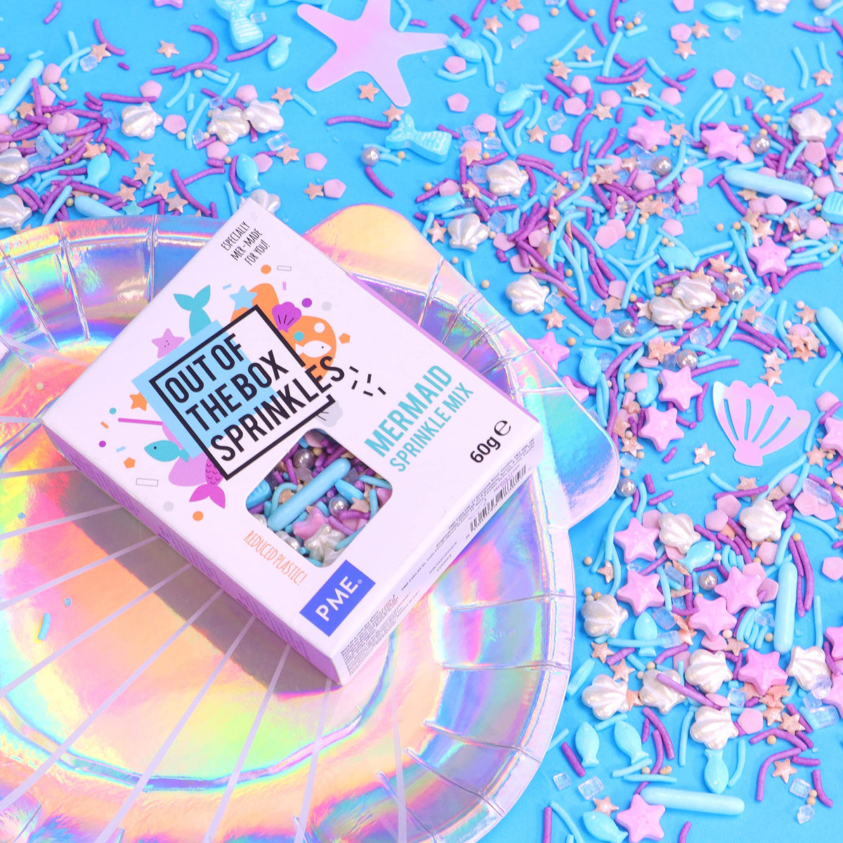 PME Mermaid Sprinkles Mix - 120g (Pack of 2) | Multi-colored | Granule 3
