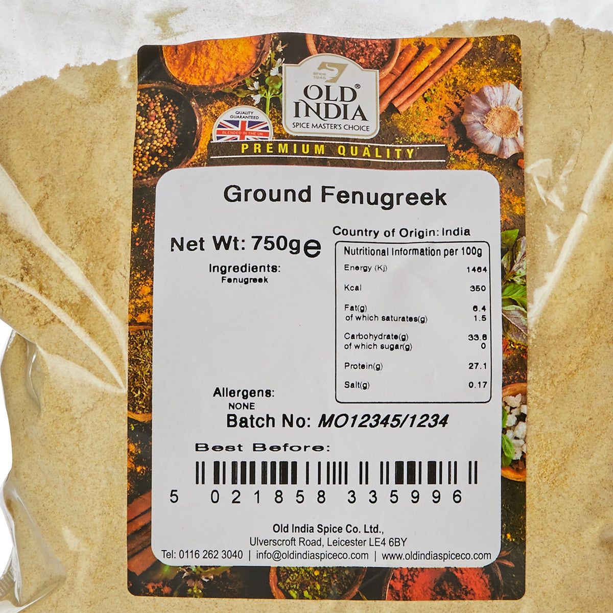 Old India Ground Fenugreek - 100% Natural | 750g 2