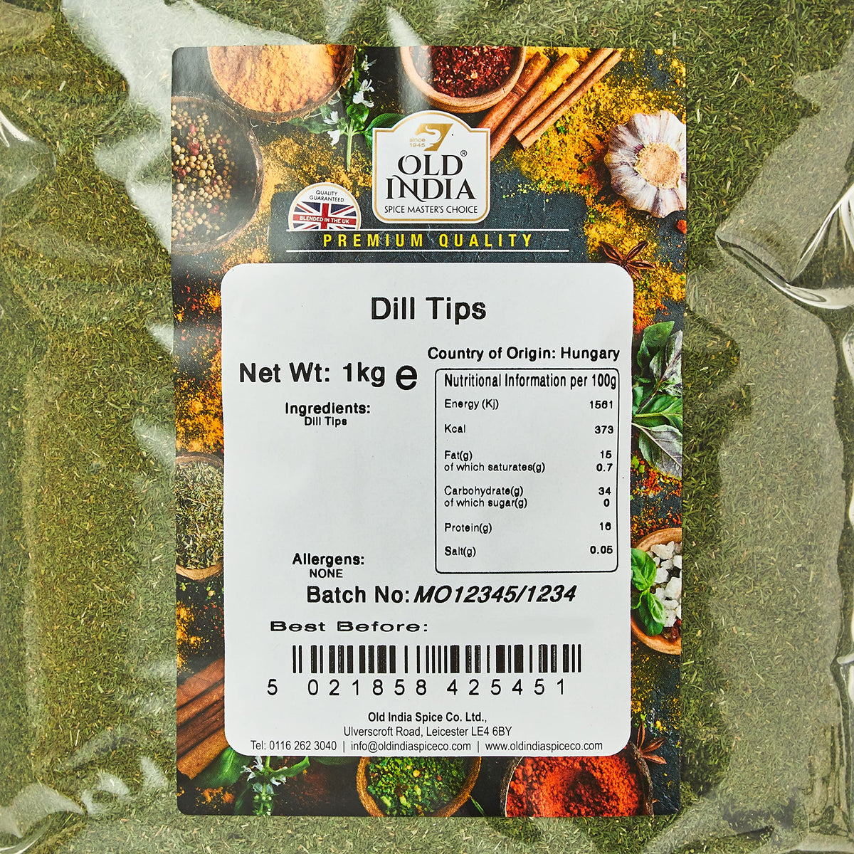 Old India Dill Tips - 1kg Bag | Natural & Additive-Free 2