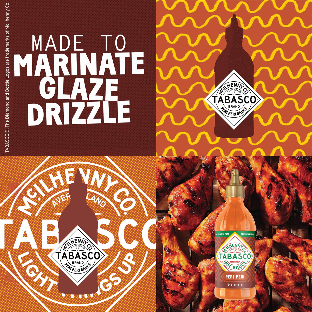 Tabasco Peri Peri Sauce - Tangy Citrus Heat, Gluten-Free, Vegan | 256ml (Pack of 2) 3