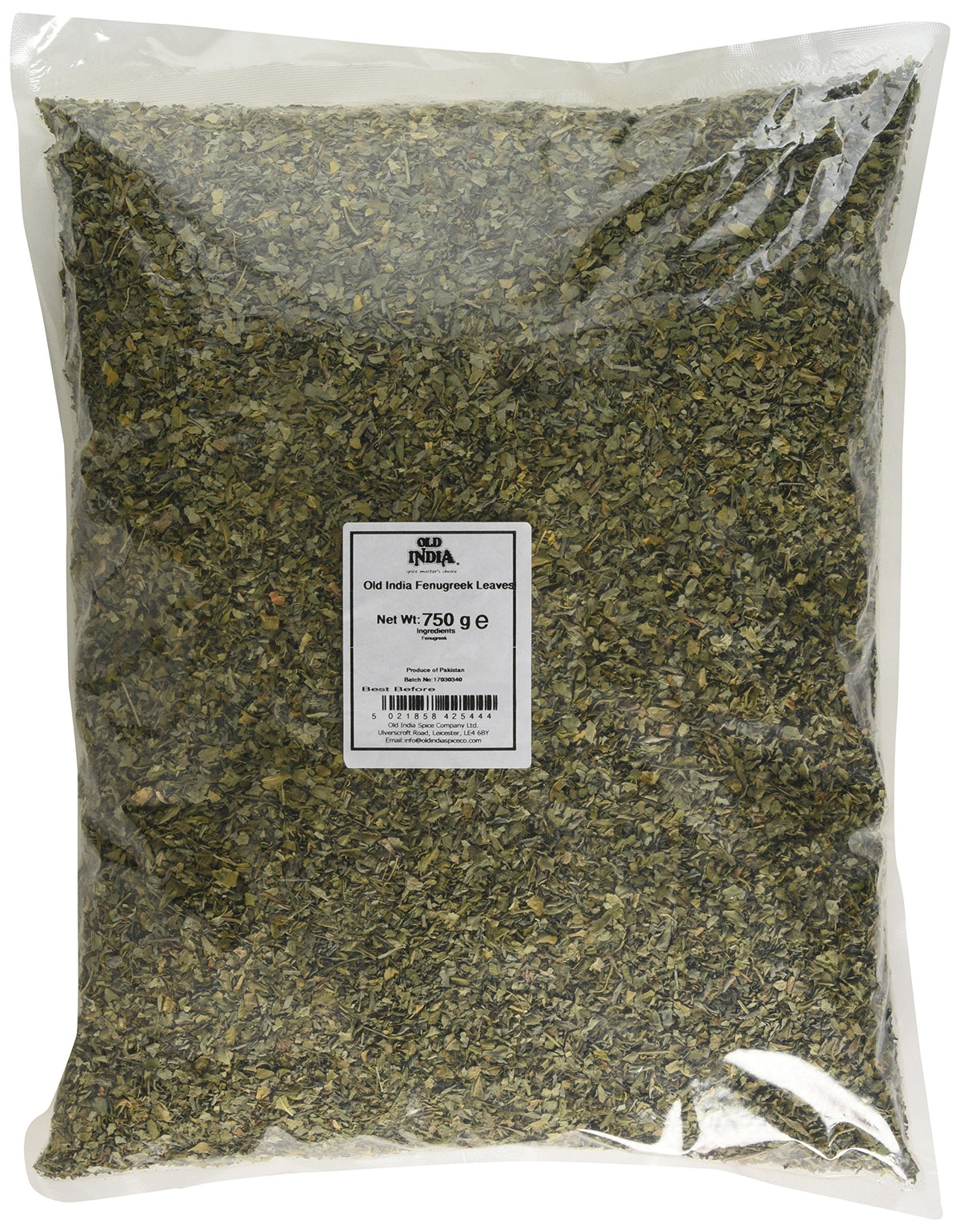 Old India Fenugreek Leaves - 750g | Natural, Additive-Free, GMO-Free