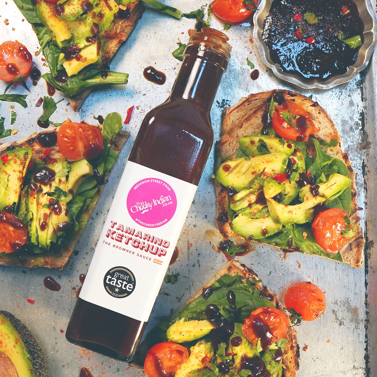 THE CHEEKY INDIAN Tamarind Ketchup - Medium Heat | Tangy & Spicy | 220g 2