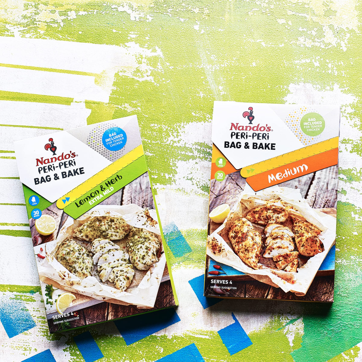 Nando's Peri-Peri Lemon & Herb Extra Mild Bag and Bake Seasoning - 20g (Pack of 4) 6